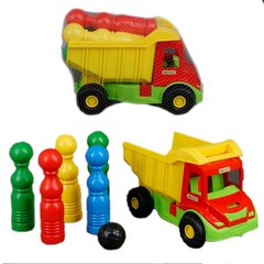 Самоскид Mini Truck Wader з кеглями Різнокольоровий 4820159392209