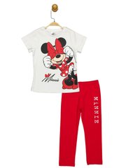 Комплект (футболка, штани) Minni Mouse 98 см (3 роки) Disney MN18067 Біло-червоний 8691109891426