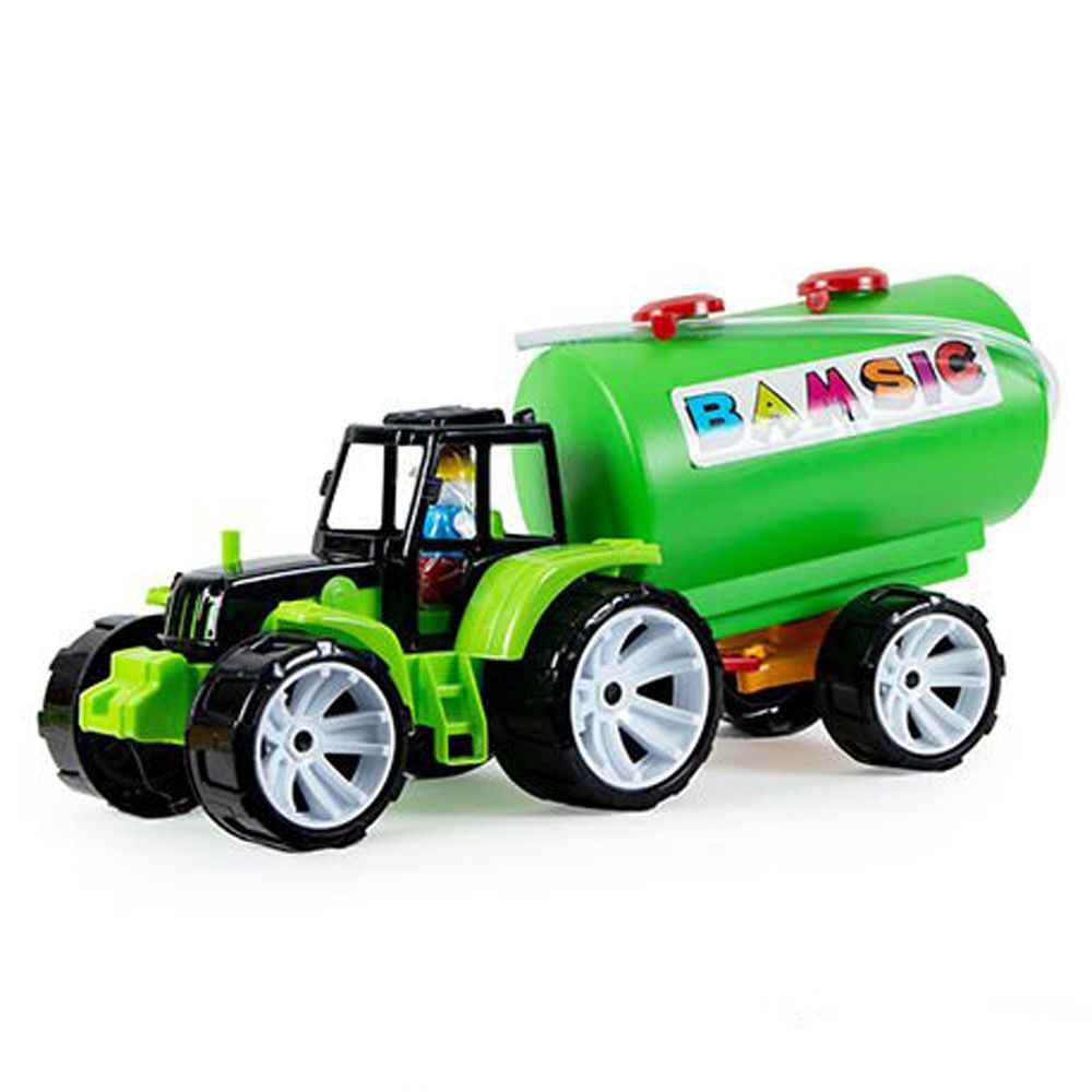 Трактор з причепом Bamsic Чорно-зелений 2002106351640
