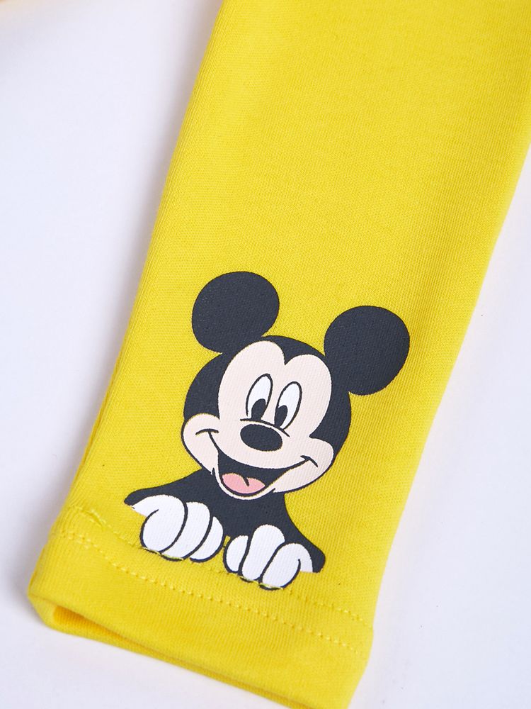 Напівкомбінезон зі світшотом Mickey Mouse Disney 68-74 см (6-9 міс) MC18337 Біло-жовтий 8691109924230