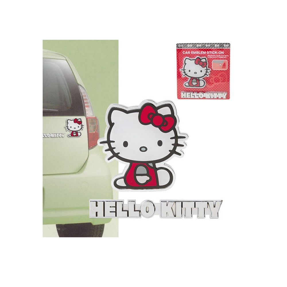Пластикова наклейка на машину Hello Kitty Sanrio Різнокольоровий 881780882556