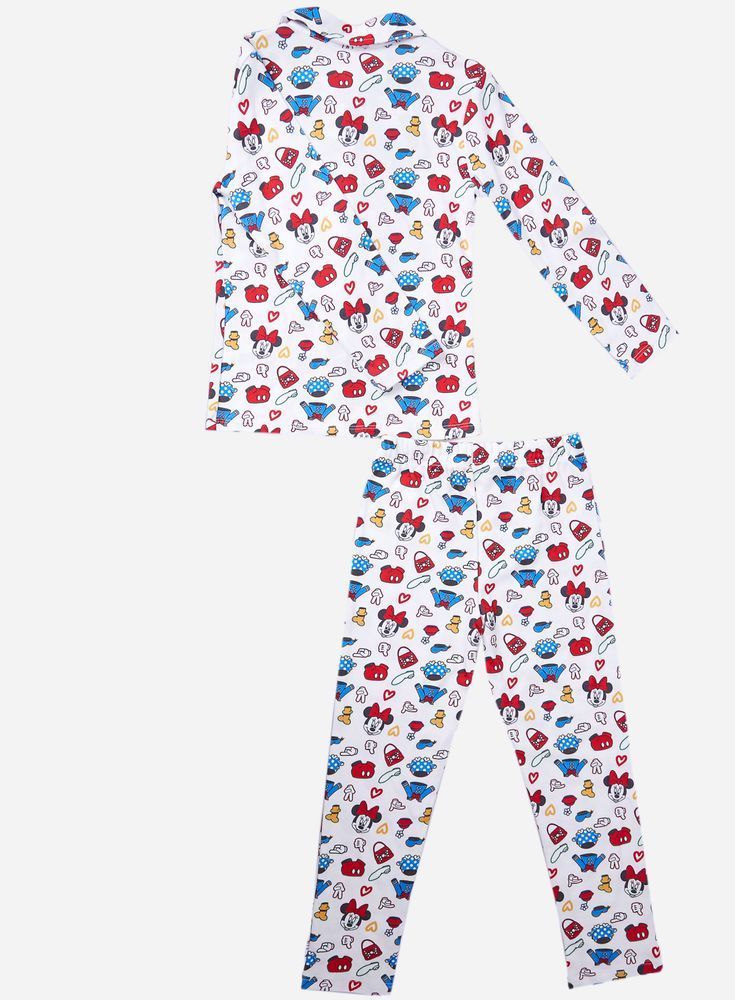 Пижама Minnie Mouse Disney 104 см (4 года) MN18517 Белый 8691109931283