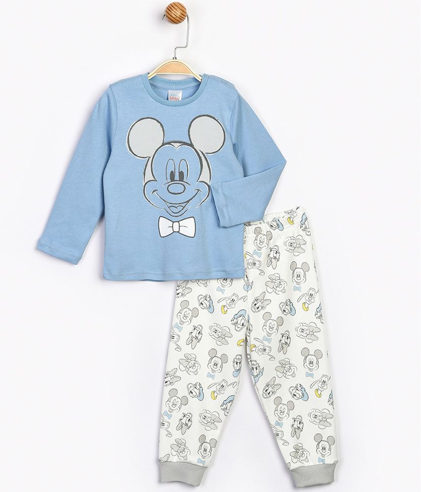 Пижама Микки Маус 86 см (1 год) Disney MC16191 Голубой 8691109860767