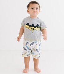 Комплект (футболка, шорты) Batman 62-68 см (3-6 мес) Cimpa BM17300 Бело-серый 8691109877765