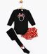 Комплект (боди, шорты, колготки) Минни Маус 80-86 см (12-18 мес) Disney MN16062 Черно-красный 8691109839039