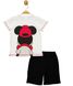 Комплект (футболка, шорты) Mickey Mouse 98 см (3 года) Disney MC17274 Бело-черный 8691109880611