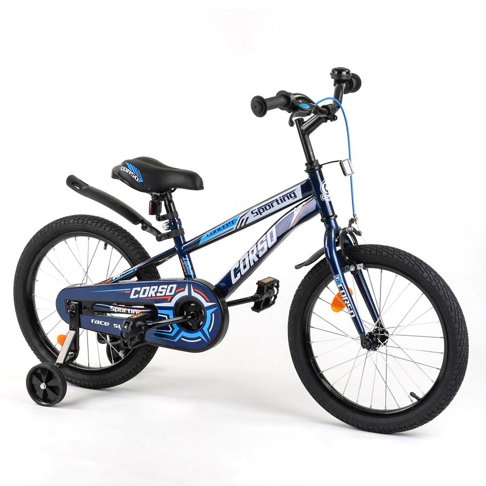 Велосипед Corso 18" Темно-синій 6800082184510