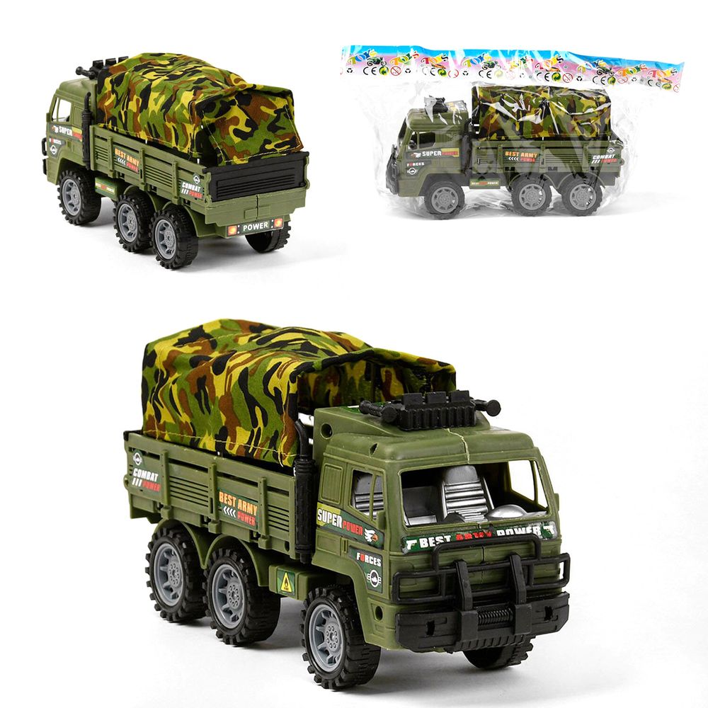 Військова Вантажівка Kimi з іннерційним механізмом Зелений 6969825111251
