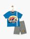 Комплект (футболка, шорты) Cars Pixar 4 года (104 см) серо-синий CR15562