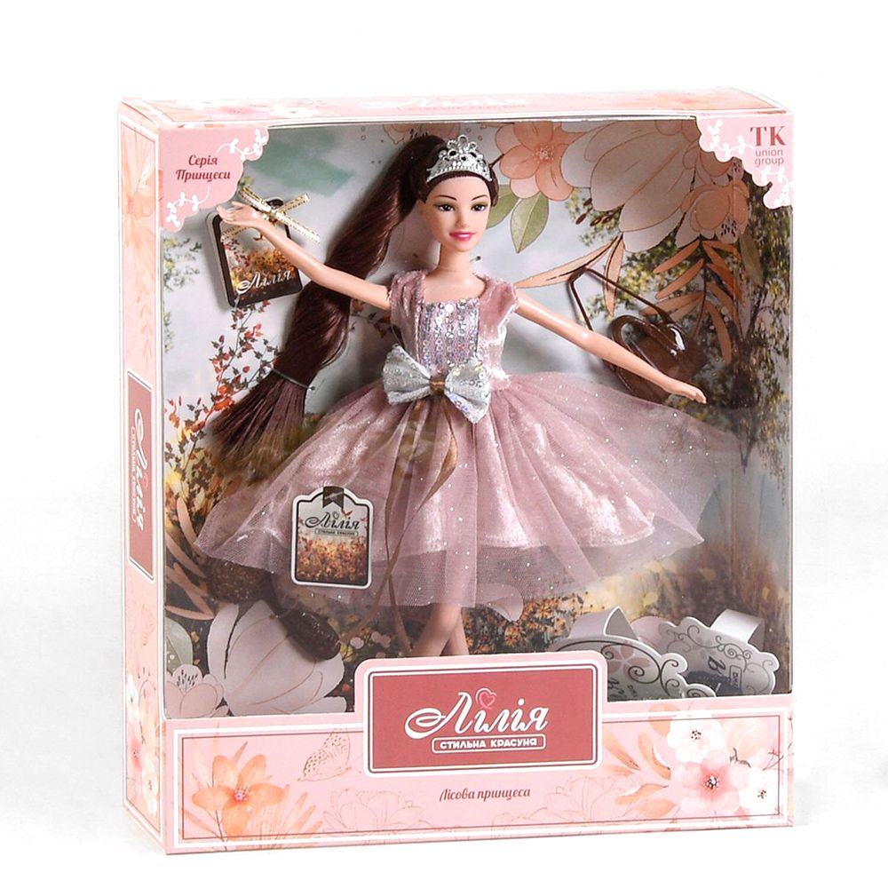Кукла с аксессуарами 30 см Kimi Лесная принцесса Розовая 4660012503874