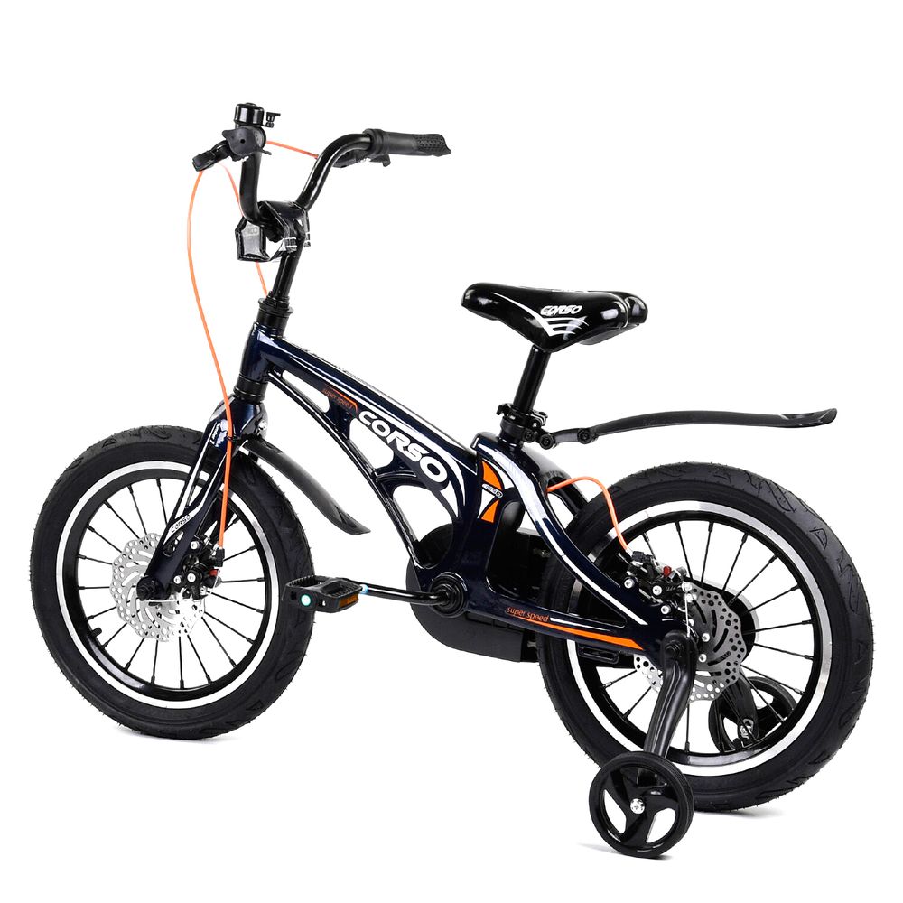 Велосипед Corso 16" Черно-оранжевый 6800077165296