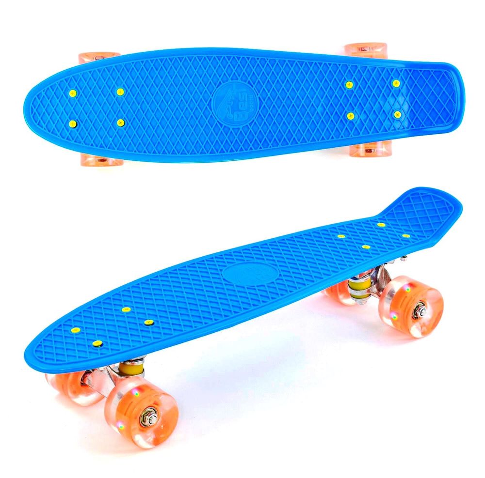 Пенні-борд Best Board 56 см LED Синій 6900066317866