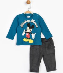 Комплект (свитшот, штаны) Микки Маус 80-86 см (12-18 мес) Disney MC16207 Темно-синий 8691109826763