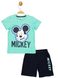 Комплект (футболка, шорты) Mickey Mouse 110 см (5 лет) Disney MC18068 Черно-бирюзовый 8691109891723