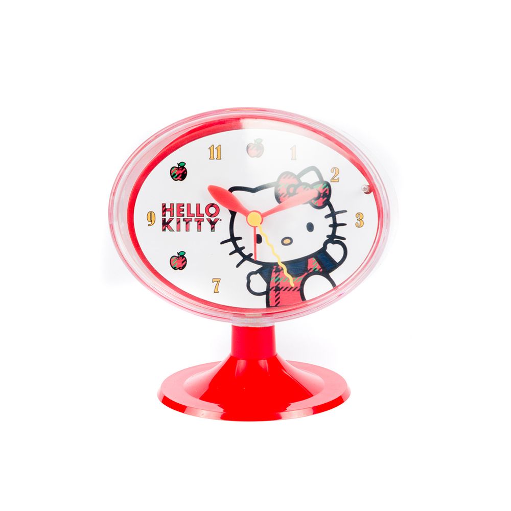 Годинник-будильник Hello Kitty Sanrio Біло-червоний 8011688351423