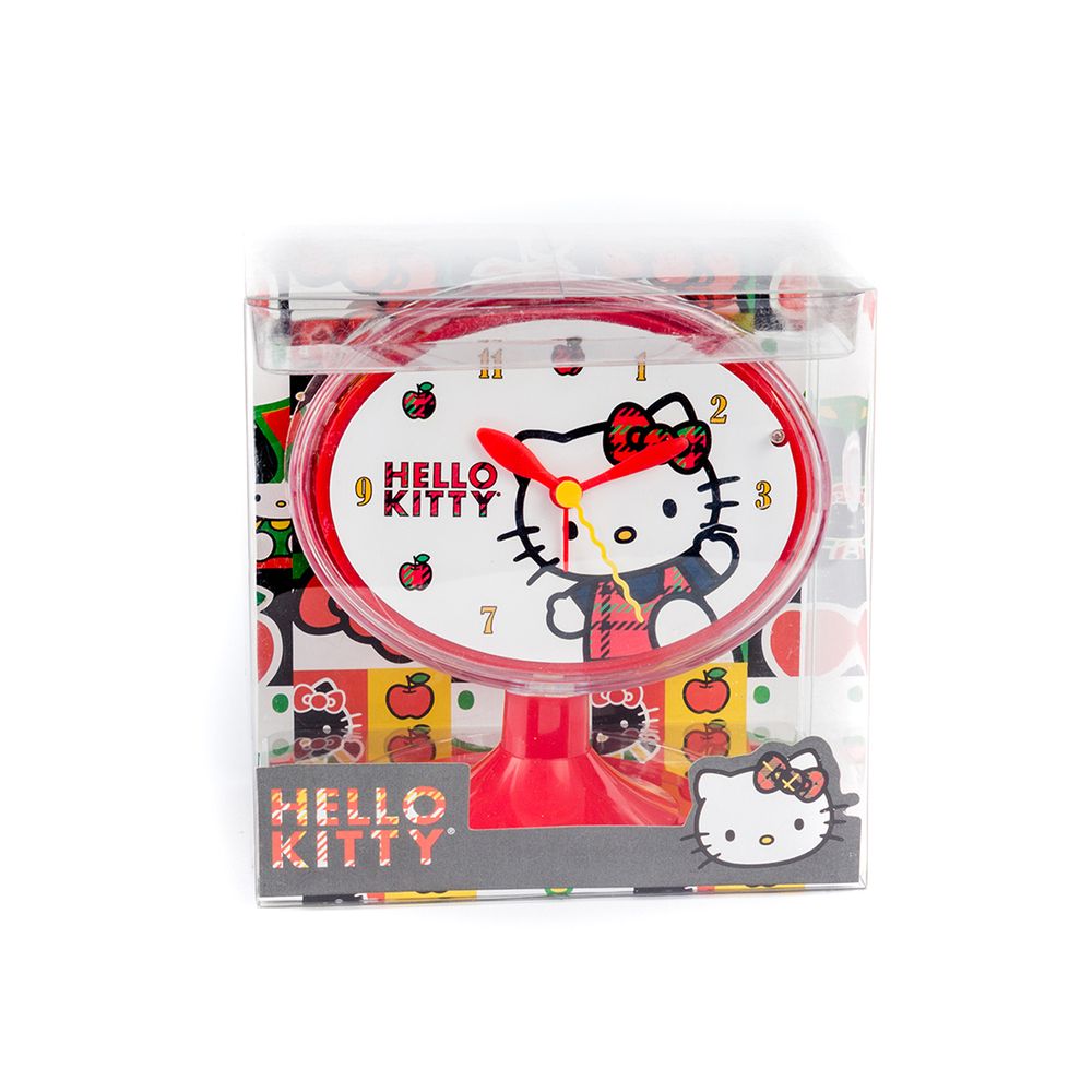 Годинник-будильник Hello Kitty Sanrio Біло-червоний 8011688351423