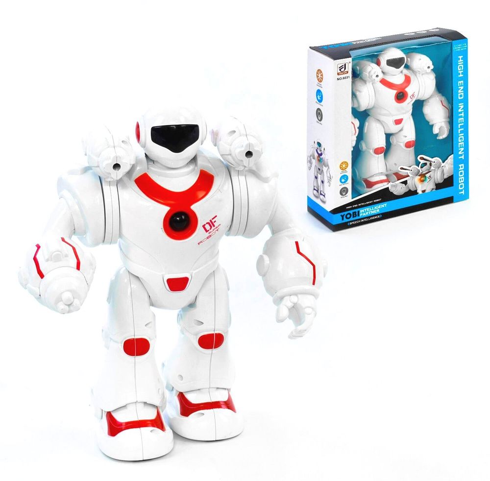 Робот Kimi со звуковым и световыми эффектами белый 70022048
