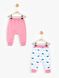 Набір штанів Minnie Mouse 3-6 міс (62-68 см) Disney (ліцензований) Cimpa 2 шт білі рожеві MN12760