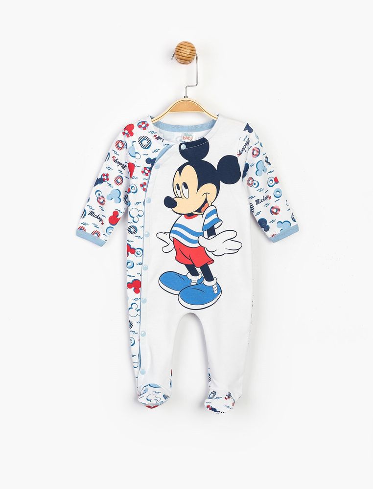 Чоловічок (комбінезон) Mickey Mouse Disney 0-3 міс (56-62 см) білий MC15472