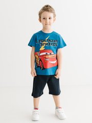 Комплект (футболка, шорты) Cars Pixar 98 см (3 года) Cimpa CR17590 Черно-синий 8691109887658
