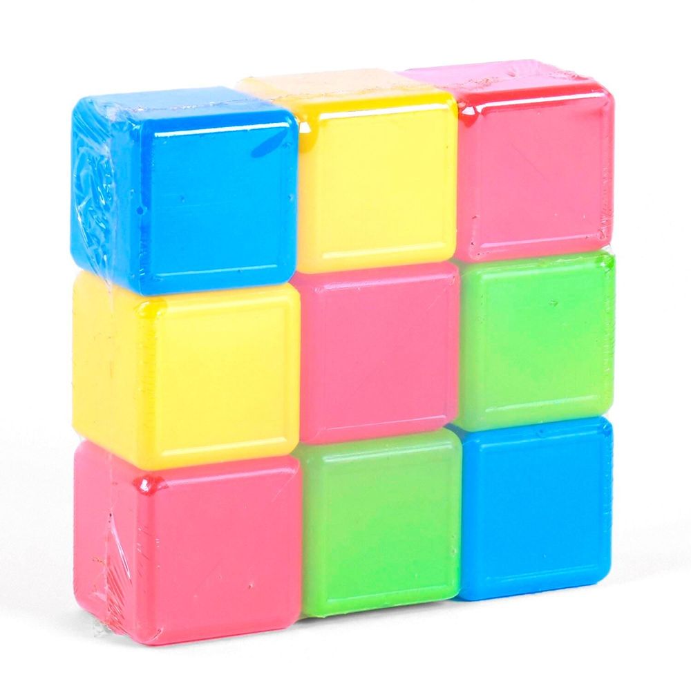 Кубики 9 шт Kimi різнокольорові 07289048
