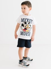 Комплект (футболка, шорты) Mickey Mouse 110 см (5 лет) Disney MC18070 Бело-черный 8691109888105