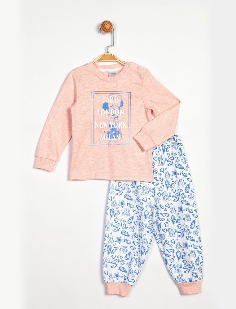 Пижама Minnie Mouse 1 год (74-80 см) Disney (лицензированный) Cimpa розово-синяя MN13934