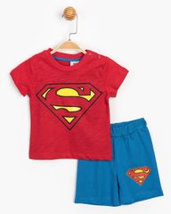 Комплект (футболка, шорты) Superman 86 см (1 год) Cimpa SM15552 Сине-красный 8691109794321