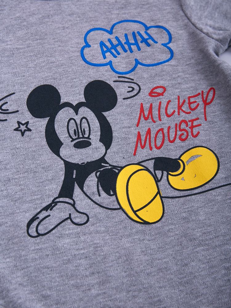 Боді 2 шт Mickey Mouse Disney 56-62 см (0-3 міс) MC18313 Біло-сірий 8691109923639