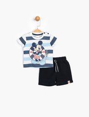 Комплект (футболка, шорти) Mickey Mouse Disney 12-18 міс (80-86 см) різнокольоровий MC15453