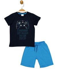 Костюм (футболка, шорты) 98 см (3 года) Panolino PL17557 Синий 8691109881304