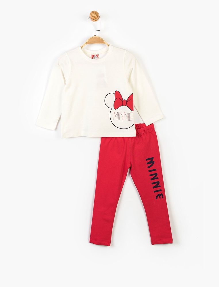 Спортивный костюм (кофта + свитшот + штаны) Minnie Mouse 2 года (92 см) Disney (лицензированный) Cimpa красный темно-синий MN14653