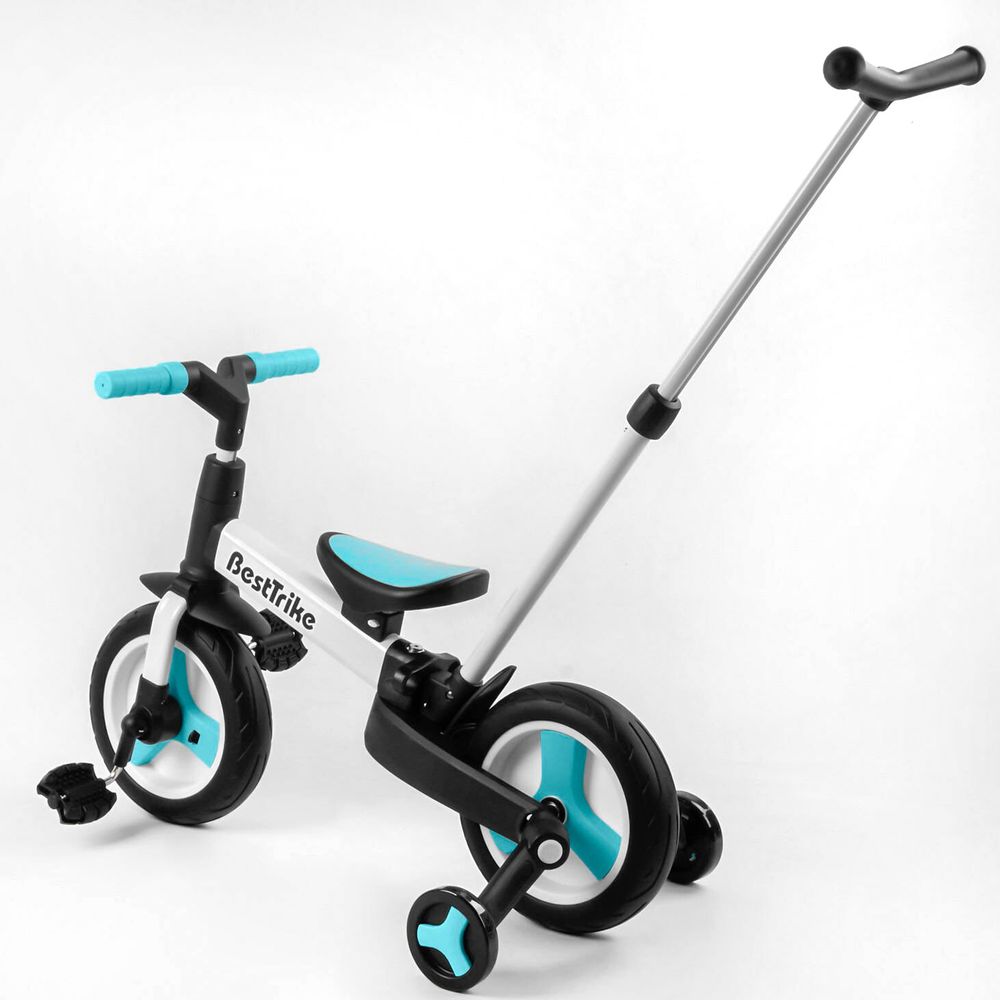 Велосипед-трансформер Best Trike 10" Бело-бирюзовый 6989228360032