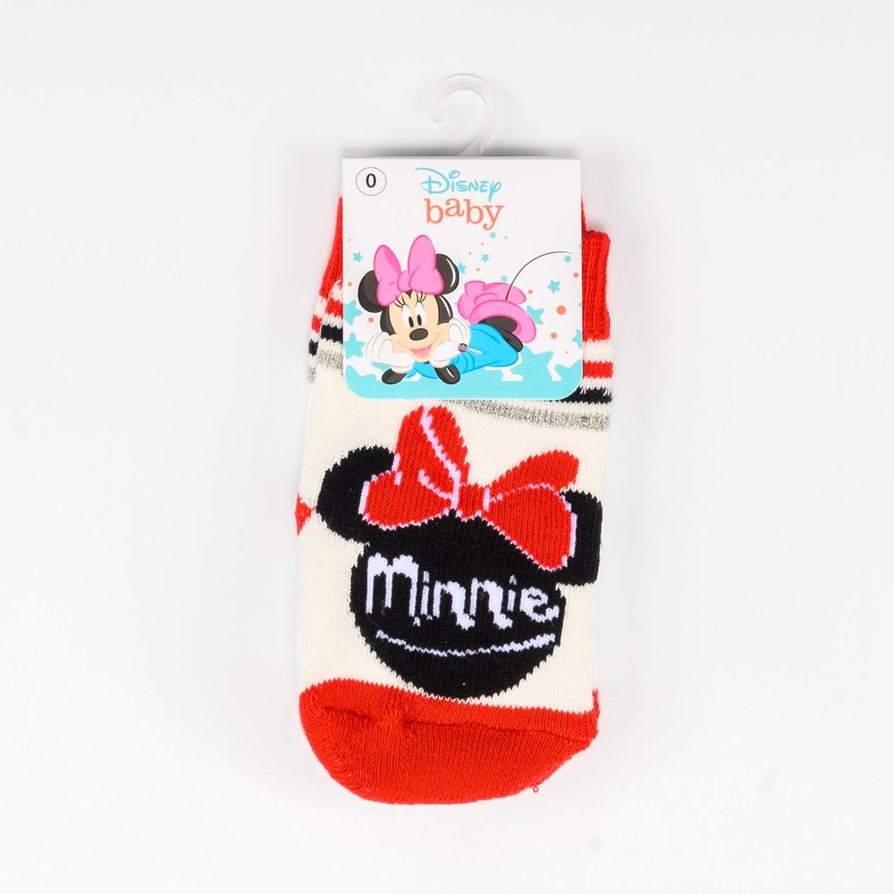 Шкарпетки Мінні Маус 18-19р (3-9 міс) Disney MN17043-2 Біло-червоний 2000000037646