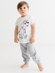 Комплект (футболка, шорты) 101 Dalmatians 86 см (1 год) Disney DL17604 Бело-серый 8691109886828