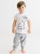 Комплект (футболка, шорти) 101 Dalmatians 86 см (1 рік) Disney DL17604 Біло-сірий 8691109886828