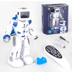 Робот на радиоуправлении Kimi со световым и звуковым эффектом Бело-синий 6904668674280