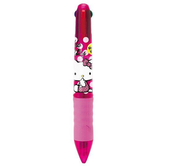 Ручка кулькова 4х кольорова Hello Kitty Sanrio Різнокольорова 881780434588