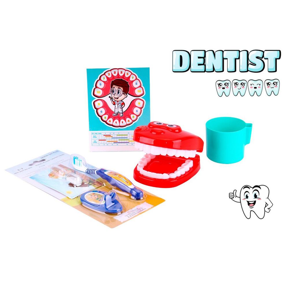 Набір стоматолога ТехноК 11 предметів Різнокольорова 4823037604470