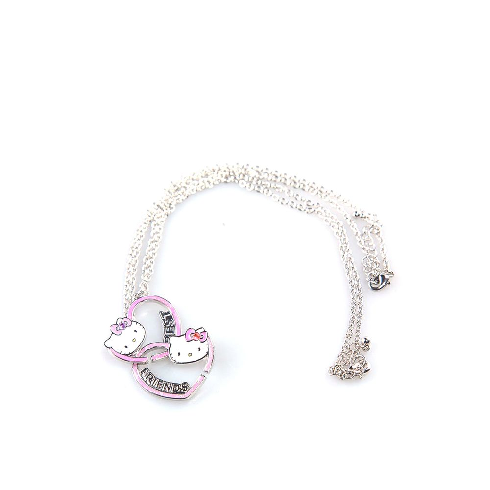 Два Кулона с цепочками Best Friends Hello Kitty Sanrio Бело-розовый 881780862060
