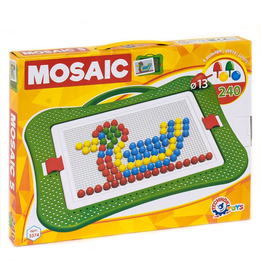 Мозаїка Технок 240 елементів Різнокольорова 4823037603374