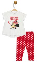 Комплект (футболка, штаны) Minni Mouse 86 см (1 год) Disney MN17357 Бело-красный 8691109876058