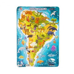 Пазл вкладыш Южная Америка Dodo Разноцветный 4820198241421