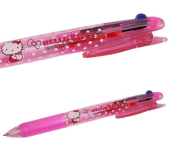 Ручка кулькова 3х кольорова Hello Kitty Sanrio Різнокольорова 4045316483907