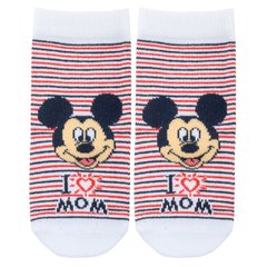 Шкарпетки Mickey Mouse Disney 6-8 см (0-6 міс) MC18993-3 Біло-синій 2891127123585