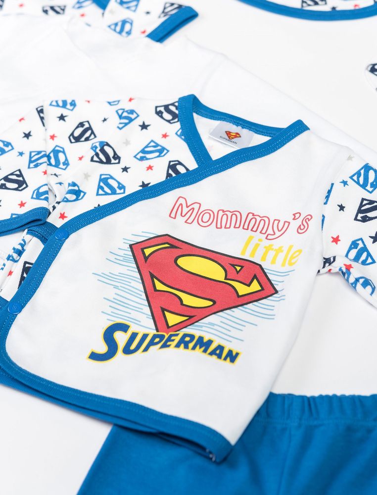 Набор одежды Superman 56-62 см (0-3 мес) Cimpa SM15999 Бело-синий 8691109801661