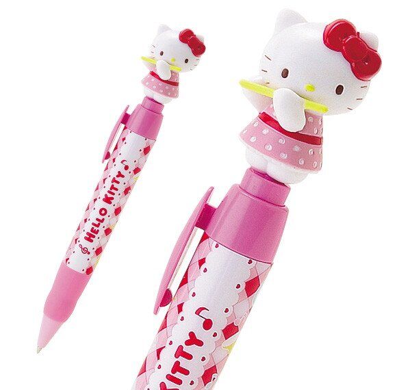 Ручка кулькова з фігуркою Hello Kitty Sanrio Чорна 881780562168