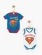 Набір боді Superman DC Comics 2 шт 0-3 місяца (56-62 см) синьо-білий SM15553