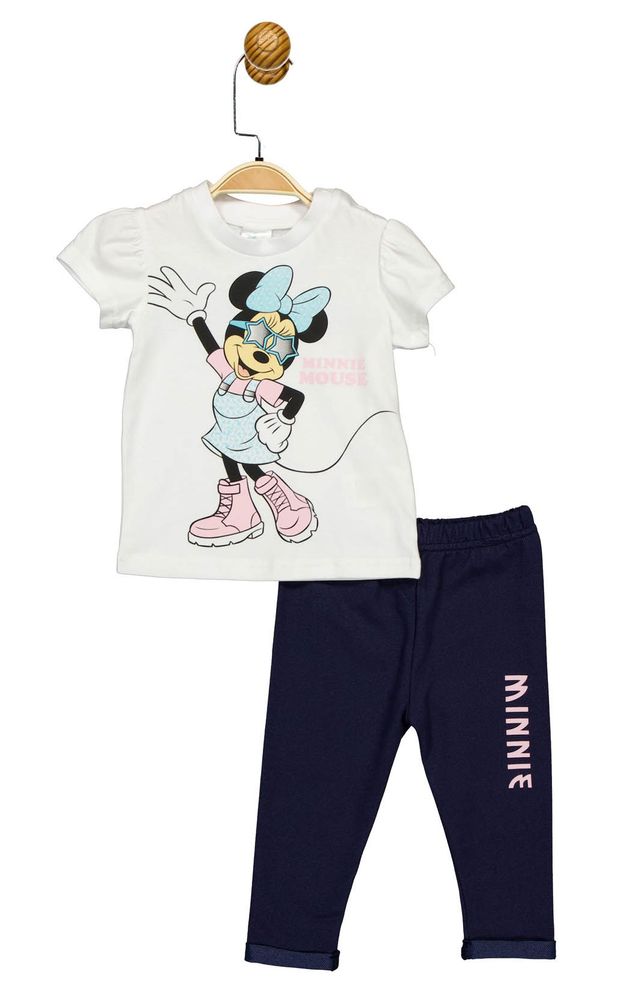 Комплект (футболка, штаны) Minni Mouse 68-74 см (6-9 мес) Disney MN17462 Бело-синий 8691109876959