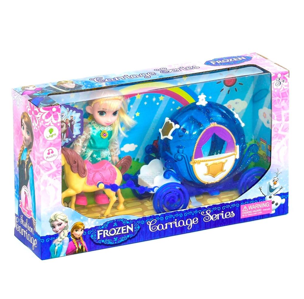 Лялька з каретою Kimi зі світловими і звуковим ефектом Різнокольоровий 6966588351474